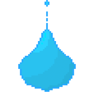 rain drop pixel art